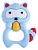Mordedor Infantil Divertido Silicone Guaxinim Azul Pimpolho - Imagem 1