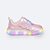 Tênis de Led Infantil Pampili Liz Luz Borboleta Glitter e Strass Rosê - Imagem 8