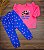 Conjunto Blusão Rosa em Moletom e Calça em Ribana Up Baby - Imagem 2