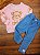 Conjunto de Blusão em Molecotton e Calça em Jeans Bellini Kukiê - Imagem 1