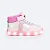 Tênis de Led Cano Médio Pampili Sneaker Luz BFF Rosa e Colorido - Imagem 9