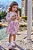 Conjunto de Body em Cotton e Salopete em Sarja Pita e Tule com Elastano Kukiê - Imagem 4