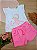Conjunto de Bata em Meia Malha com Shorts em Jacquard Catarina Rosa Infanti - Imagem 3
