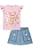Conjunto de Blusa em Canelado Maui com Short Saia em Molecotton Infanti - Imagem 3