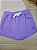 Short Saia em Moletom sem Felpa Roxo Lavanda Up Baby - Imagem 1