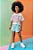Conjunto Blusa Boxy Over em Meia Malha e Tela e Shorts em Nylon Power Kukiê - Imagem 5