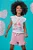 Conjunto de Pijama de Blusa em Malha Comfy e Shorts em Malha Confort Kukiê - Imagem 4