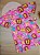 Vestido Manga Curta em Meia Malha Safari Rosa Up Baby - Imagem 1