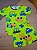 Pijama Camiseta e Bermuda em Suedine Carros Verde Up Baby - Imagem 1