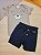 Conjunto de Body em Ribana 1x1 e Bermuda em Molevisco LucBoo - Imagem 1