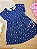 Vestido sem Manga em Meia Malha Marinho Bee Loop - Imagem 1
