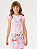 Vestido Infantil Menina Be Happy Rosa Cinti - Imagem 4
