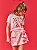 Conjunto Menina Blusa Gatinha, Short-Saia e Bolsa Off White e Rosa | Cinti - Imagem 4
