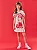 Vestido Strawberry Gatinha Off White E Vermelho Cinti - Imagem 4