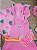 Conjunto Blusa e Jardineira Corações Rosa Cinti - Imagem 3