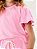 Conjunto Infantil Menina Blusa Boxy E Short Glitter Rosa Cinti - Imagem 5