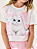 Conjunto Infantil Menina Blusa Boxy Gatinho E Short-Saia Natural E Rosa Cinti - Imagem 6