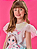 Vestido Infantil Menina Unicórnio Azul Cinti - Imagem 6