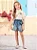 Short Jeans com Laço e estampa da Minnie Disney Animê - Imagem 4