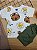 Conjunto Camiseta Malha e Bermuda Moletom Tigre Branco Bee Loop - Imagem 1