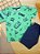 Conjunto Camiseta Malha e Bermuda Moletom Video Game Verde Bee Loop - Imagem 1