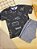 Conjunto Camiseta Malha e Bermuda Moletom Video Game Preto Bee Loop - Imagem 1