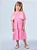 Vestido Rosa com Laços Listrados Animê - Imagem 4