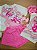 Conjunto Blusa e Short Saia Rosa da Rapunzel com Maxi Laço Animê - Imagem 1