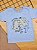 Camiseta Manga Curta Malha Linho Azul Glacial Up Baby - Imagem 1
