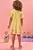 Vestido em Malha Wave Amarelo Ursinho Kukiê - Imagem 3