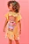Vestido em Malha Wave Amarelo Ursinho Kukiê - Imagem 1
