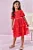 Vestido em Tule com Elastano Vermelho Natal Kukiê - Imagem 4