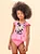 Maiô Rosa Neon da Minnie Mouse Disney Animê - Imagem 3