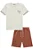 Conjunto de Camiseta em Piquet com Elastano e Bermuda em Malha Bicolor LucBoo - Imagem 2