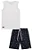 Conjunto de Regata em Meia Malha e Bermuda em Nylon Ergonomic com Elastano LucBoo - Imagem 2