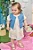 Vestido em Malha Laise com Colete em Jeans Arkansas Infanti - Imagem 4