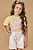 Blusa em Malha Wave Amarela Gatinhos Kukiê - Imagem 2