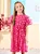 Vestido Pink de Tule com Flores 3D Animê - Imagem 3