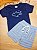 Conjunto Camiseta Malha e Bermuda Tecido Tubarão Quimby - Imagem 1