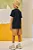 Conjunto de Camiseta em Meia Malha e Bermuda em Cotton Jeans com Elastano LucBoo - Imagem 3