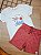 Conjunto de Camiseta em Meia Malha e Bermuda em Malha Bicolor LucBoo - Imagem 1