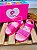 Sandália Papete Infantil Pampili Petit Glitter e Strass Pink Fluor - Imagem 1