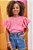 Blusa Cropped Over em Meia Malha Infanti - Imagem 2
