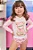 Trio de Blusa Boxy e Biquíni em Malha Uv Dry com Proteção Uv 50+ Rosa Infanti - Imagem 3