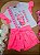 Conjunto de Blusa Boxy em Meia Malha e Shorts em Malha Textura. Kukiê - Imagem 1