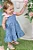 Vestido em Jeans Bordado Infanti - Imagem 3