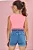 Blusa em Canelado Maui Rosa Neon Infanti - Imagem 2