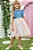 Vestido em Jeans Teca e Tule Infanti - Imagem 1