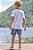Conjunto de Camiseta em Meia Malha e Bermuda em Sarja Melange com Elastano Super Power LucBoo - Imagem 2