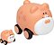 Carrinho Animal Com Filhote Rosa - Imagem 1